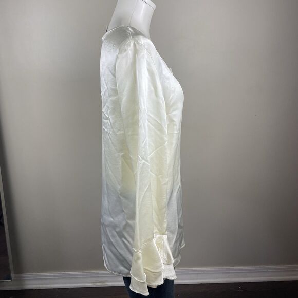 Carole Little Street Wear Women's Ivory Tunic Witchy Whimsy Button Down Medium - Picture 4 of 10